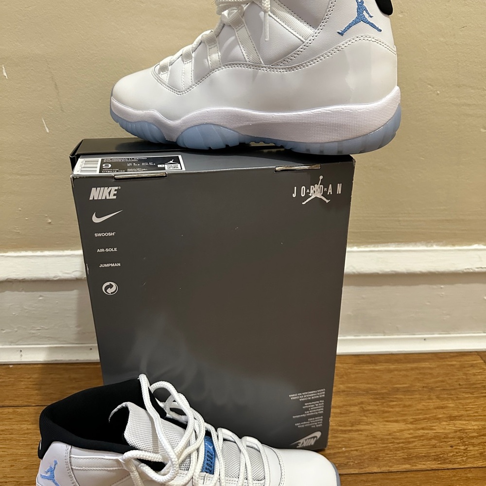 Nike Kids' Air Jordan Sneakers - White and Blue